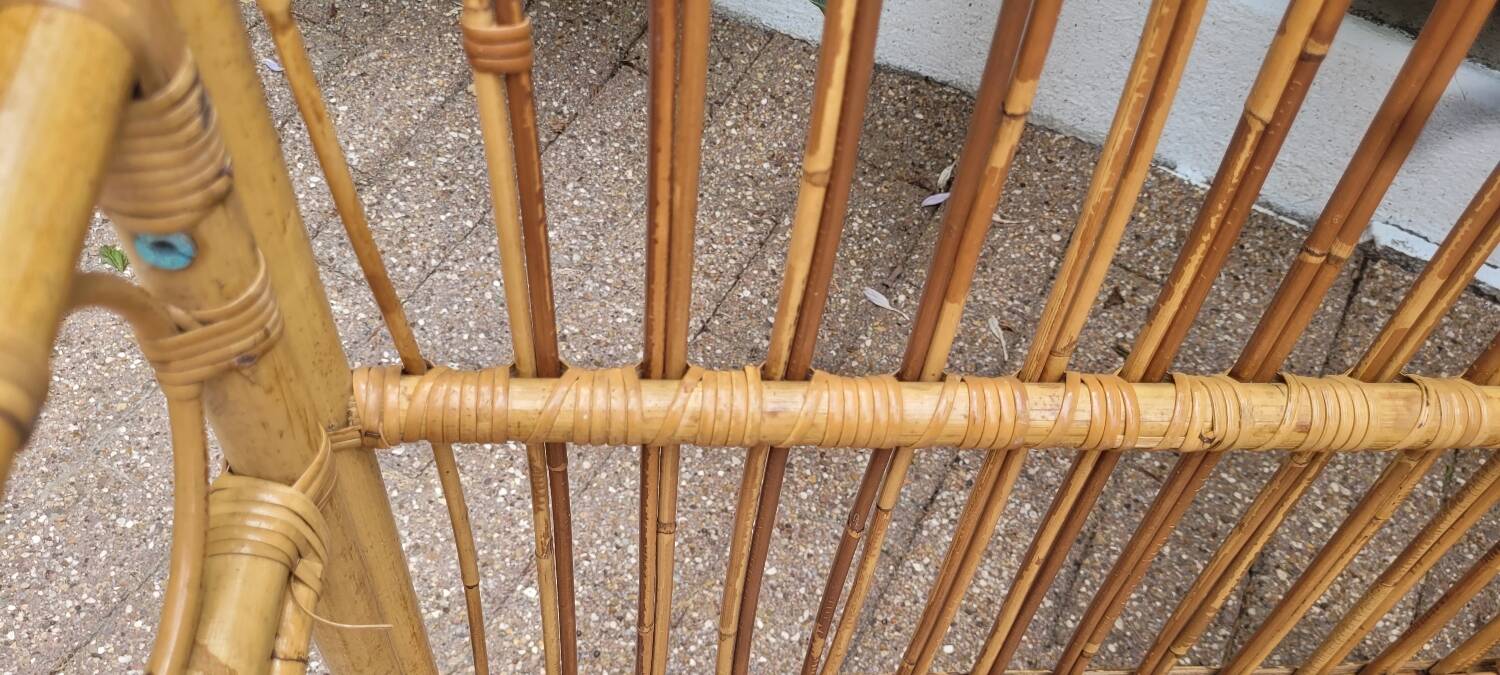 60s rattan children's bed