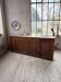 XL oak workshop sideboard with sliding doors from 1900