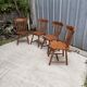 Lot de 4 chaises bistrot en bois