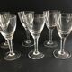 6 verres anciens en cristal