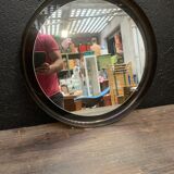 Vintage mirror has round shape - 56cm