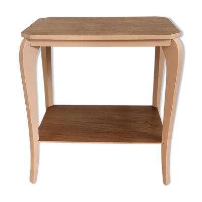 Table d'appoint pieds galbés roses