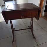Old game table on top of leather