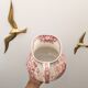 Toilet pitcher Terre de fer Sarreguemines chubby pink