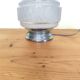 plafonnier des années 40,  globe verre granité opaque -  lampe de table