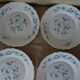 18 assiettes fleurs bleues veronica Arcopal vintage