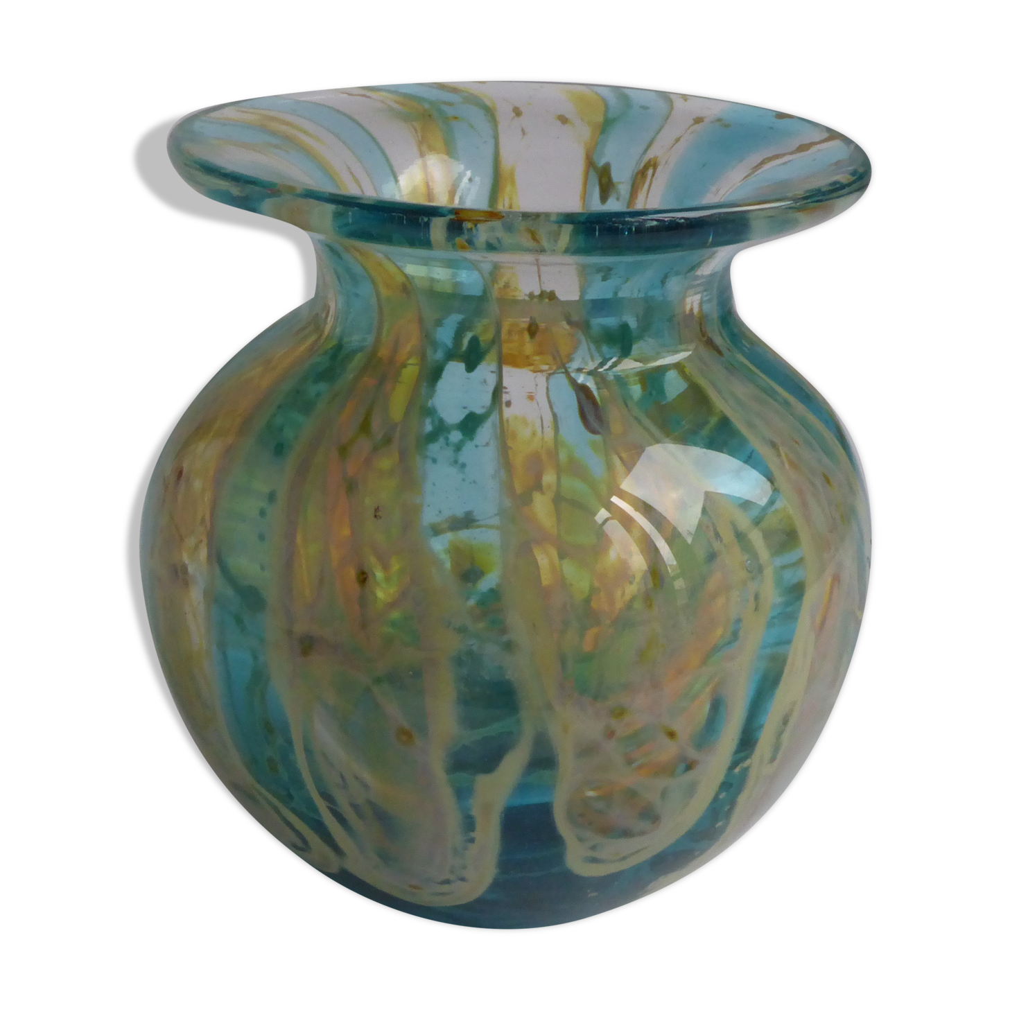 Small molino blown glass vase