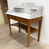Dressing table - Louis Philippe dressing table marble and wood