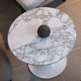 Marble tulip side table