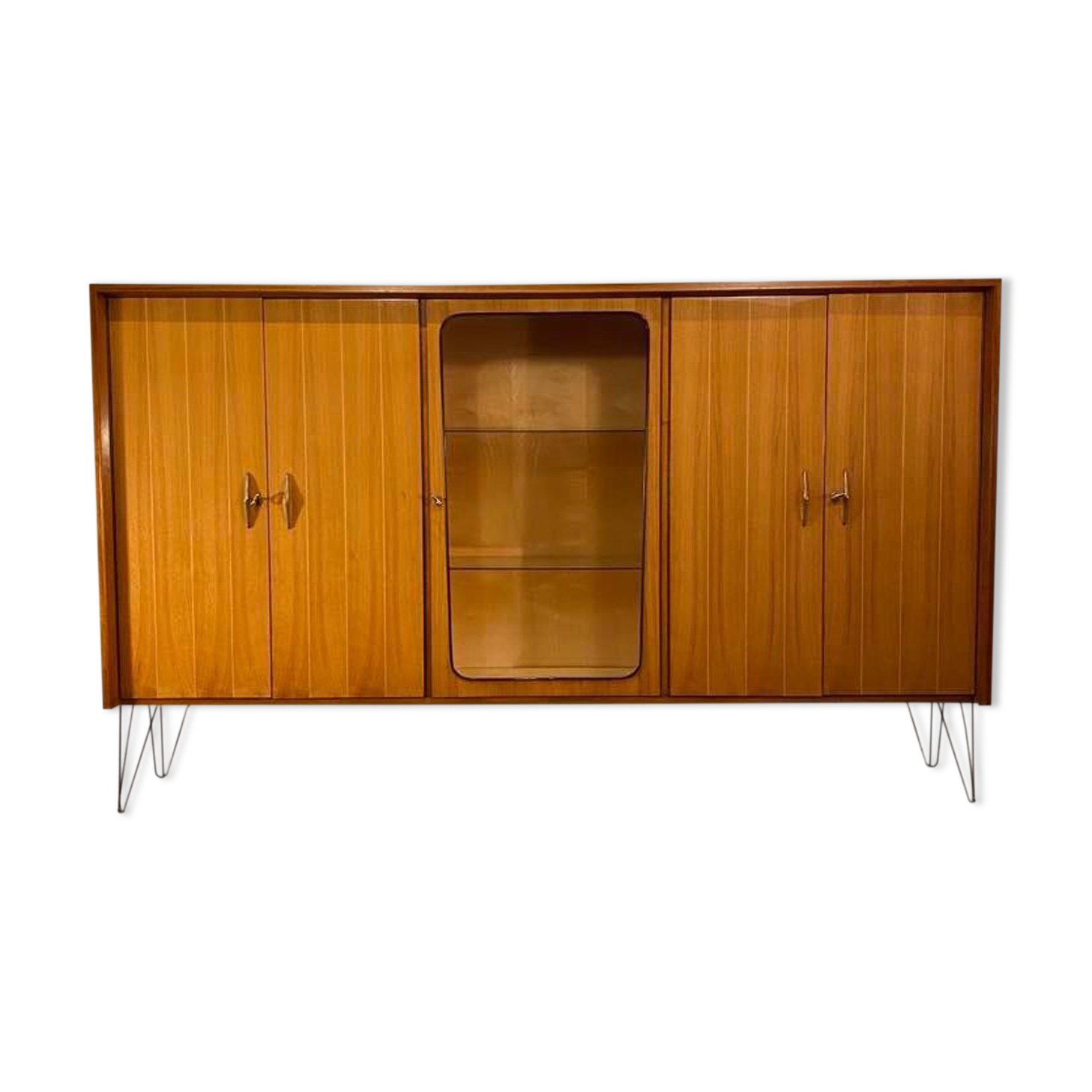 Bibliothèque sur les jambes vintage des années 60, années 1960