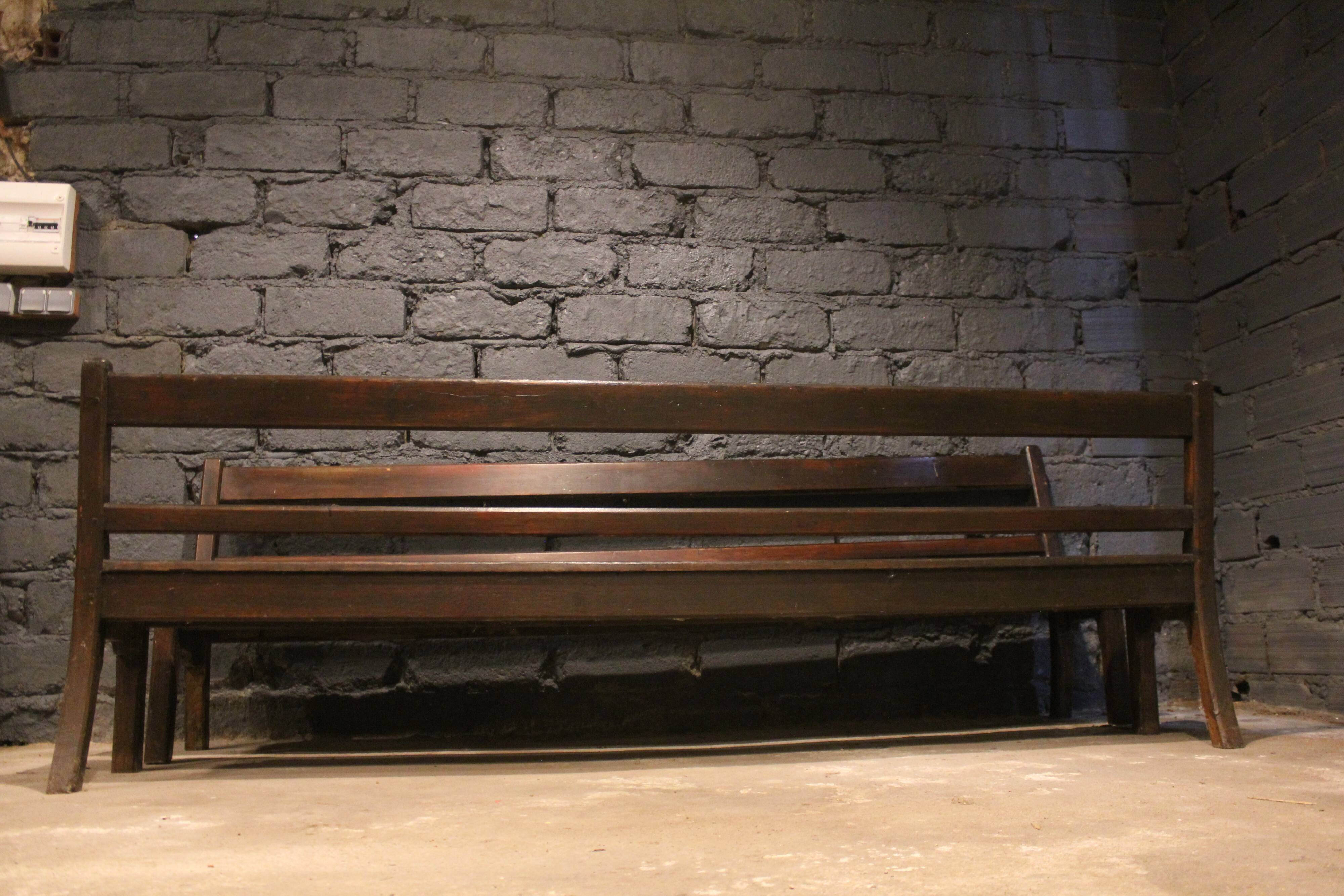 Pair of monastery benches