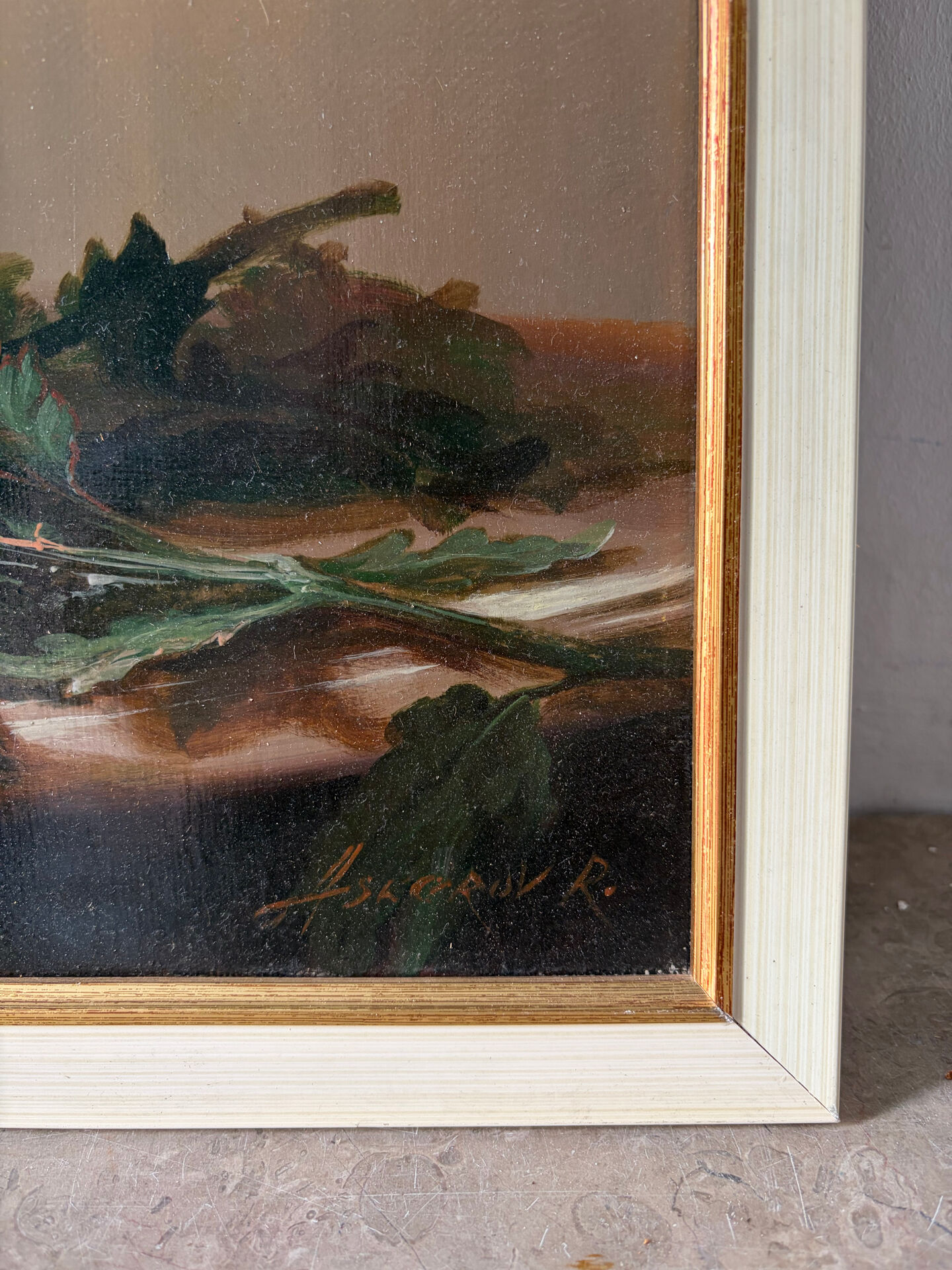 "Flowers" Russian painting, signed Askerov Rafik A.