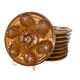 Set of 9 Sarreguemines earthenware oyster plates