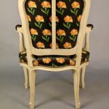 Paire de fauteuils cabriolet style Louis XV
