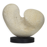 Modernist sandstone sculpture by Ineke van Zuuren, Netherlands, 1980s