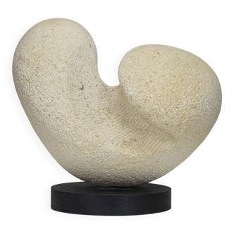 Modernist sandstone sculpture by Ineke van Zuuren, Netherlands, 1980s