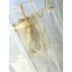 Venied-white alabastro strips “listelli” murano glass wall sconces