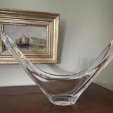 Crystal fruit bowl signed Daum France