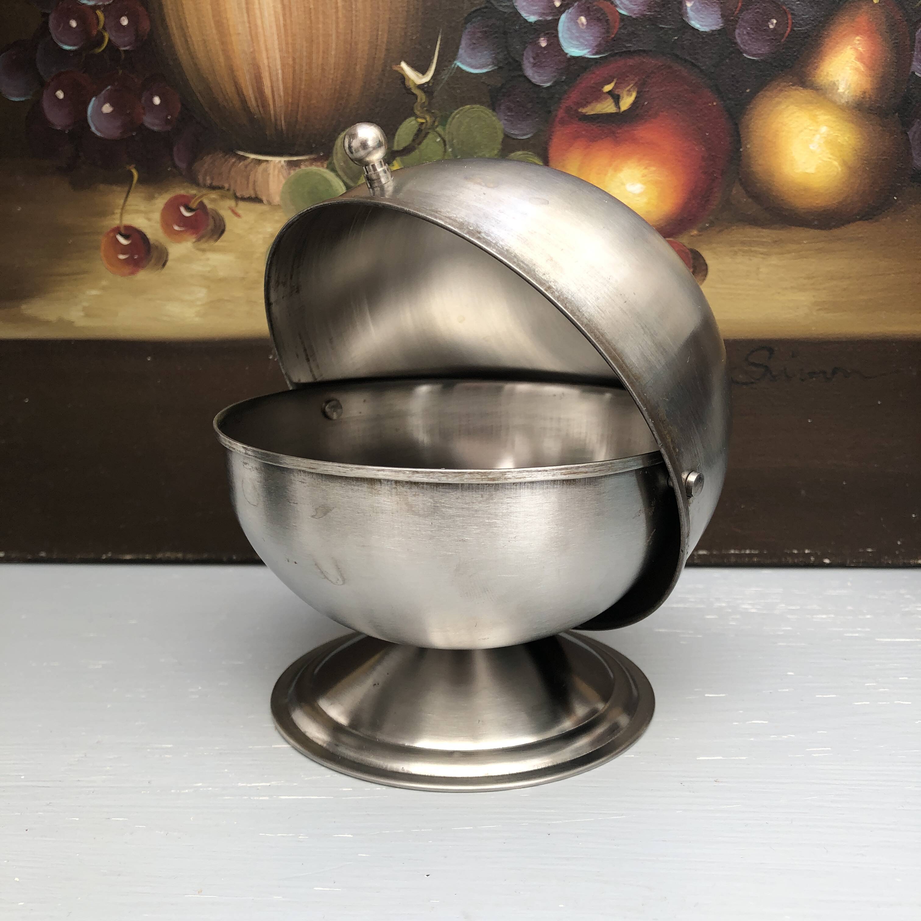 Old bistro counter sugar bowl