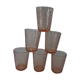 6 verres roses forme gobelet Rosaline Arcoroc Luminarc  vintage