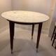 Table and 5 "Neoz" stools by Philippe Starck for Driade.