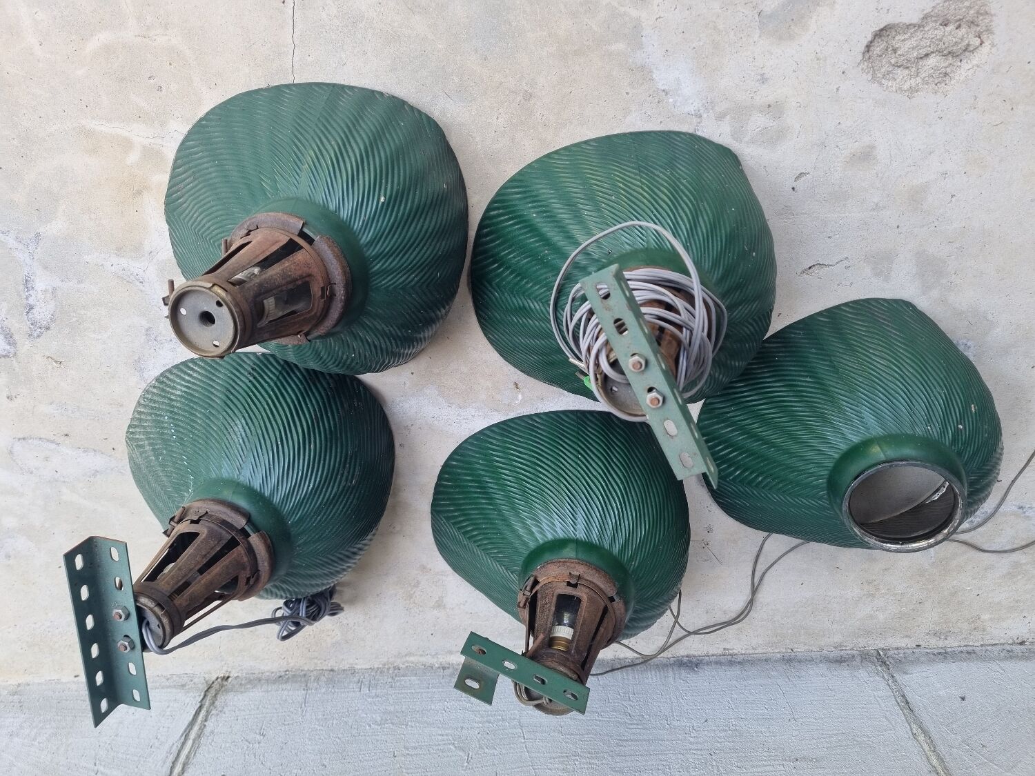 1930 X Ray Curtis wall or ceiling lamps