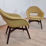 Restored shell armchairs by Miroslav Navratil