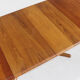 Vintage Danish oval extendable dining table solid teak