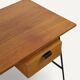 Bureau CM178 Pierre Paulin pour Thonet en chêne et métal noir – Années 1950
