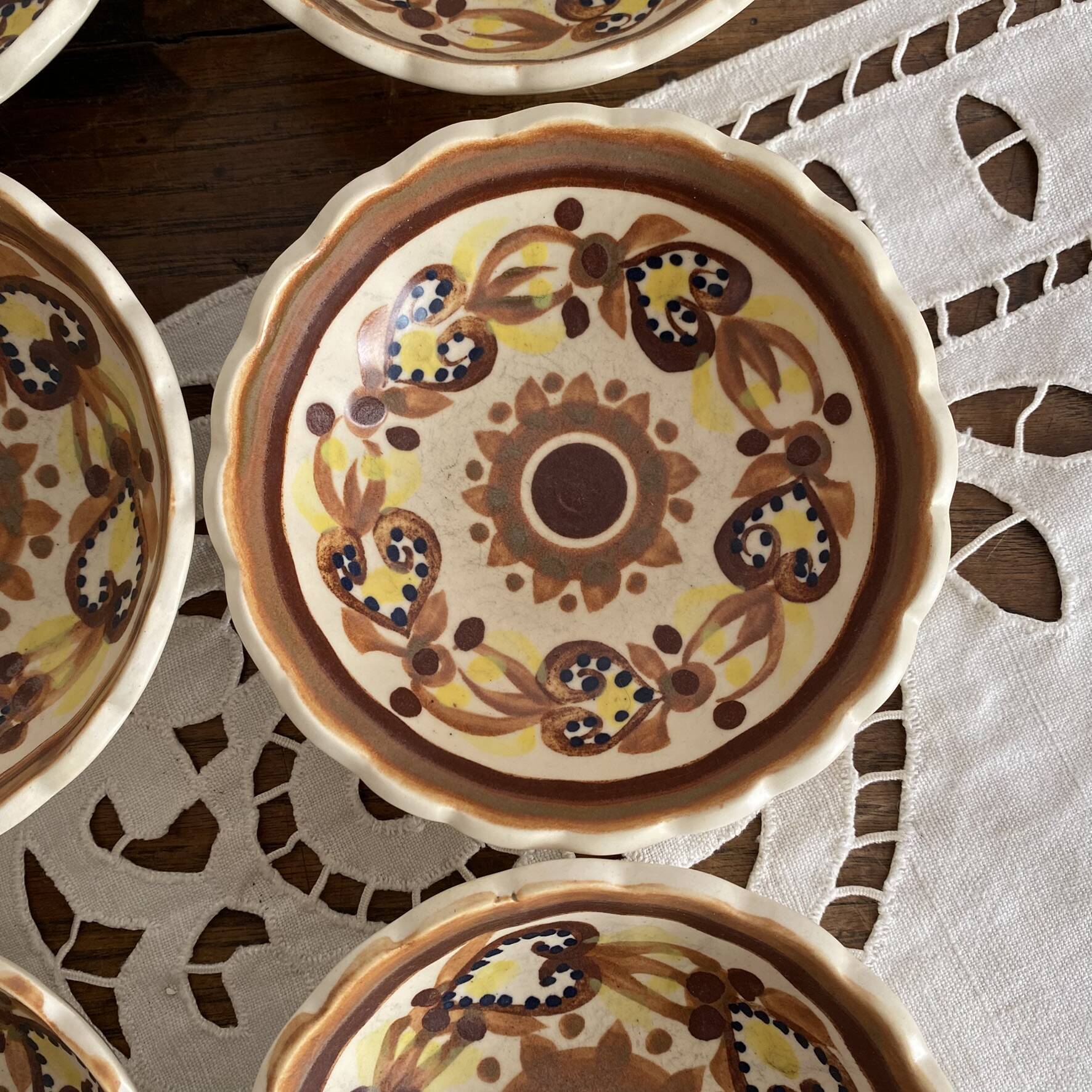 Coupelles HB Quimper  , artisanat vintage