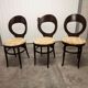 Lot de 3 chaises Baumann mouettes 1970 tissu à changer