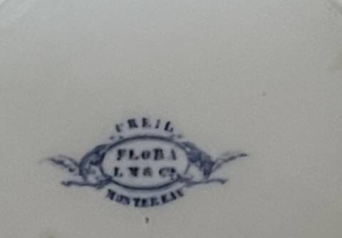 Very old vegetable dish in Creil & Montereau earthenware.