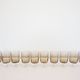Lot of 10 1970 Luminarc black smoky glass walking glasses