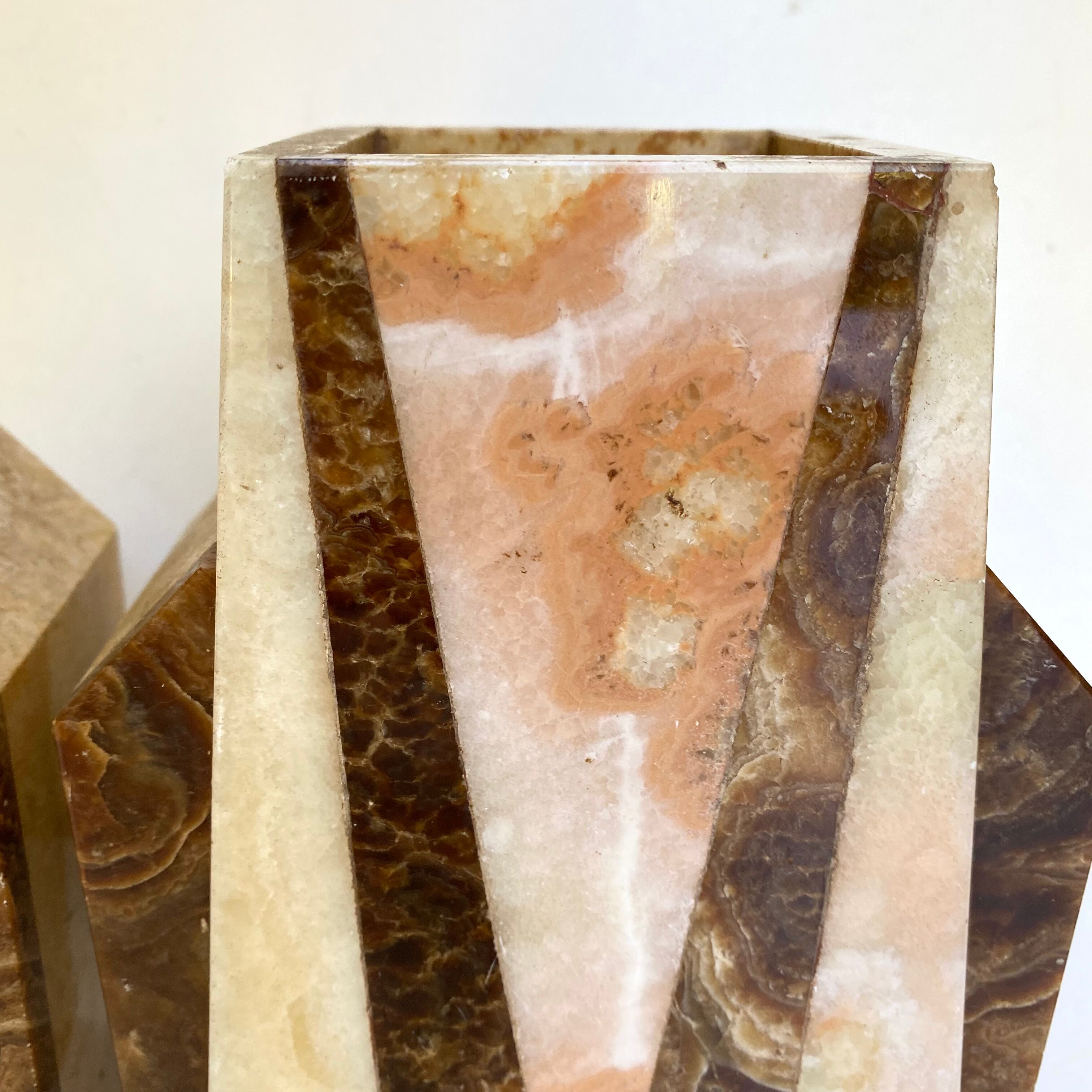 Marble cassolettes art deco