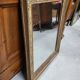 Miroir dore decor de fleurs et de feuillage du xix ème siecle
