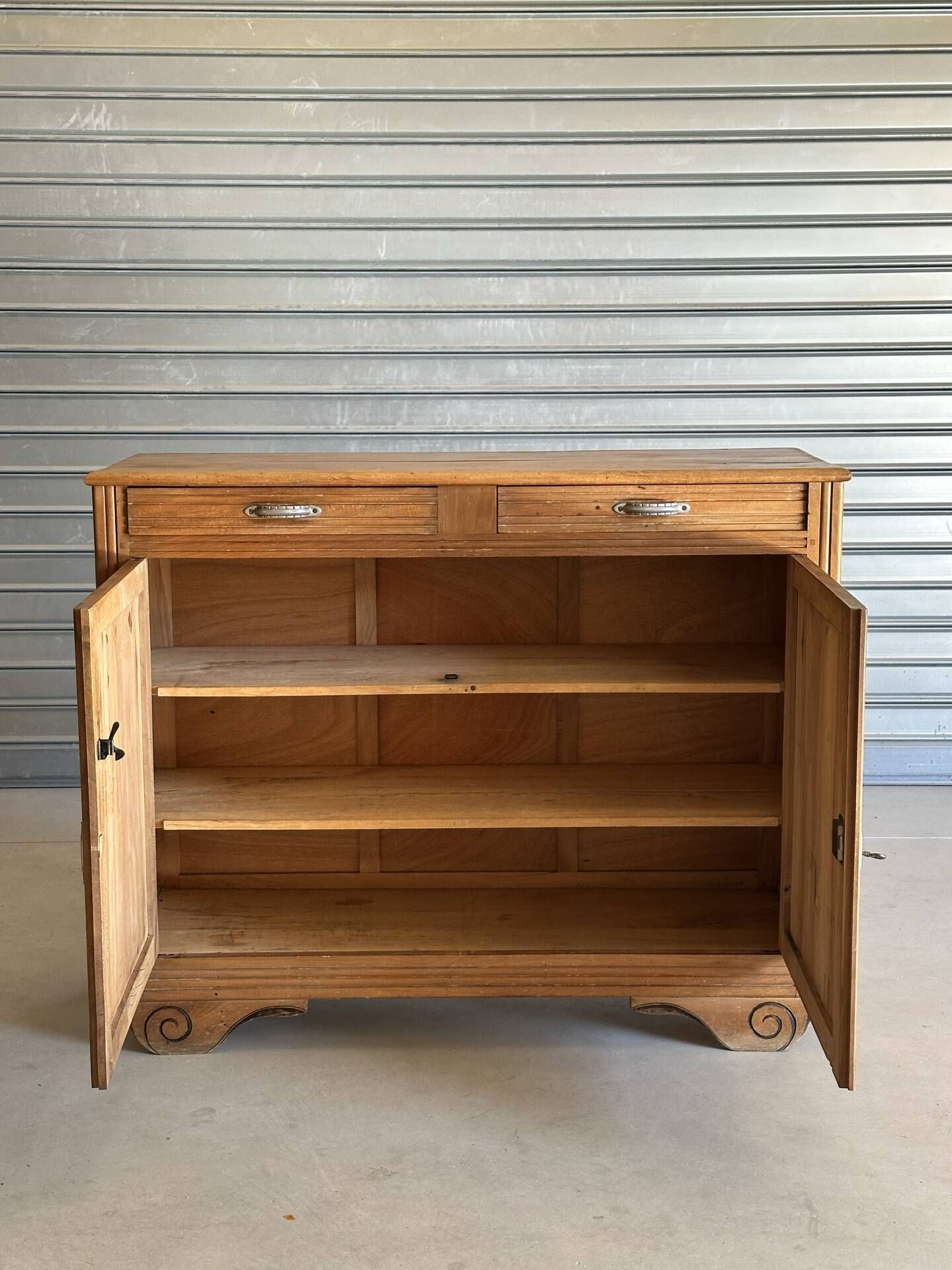 Buffet Art déco années 30 en bois blond