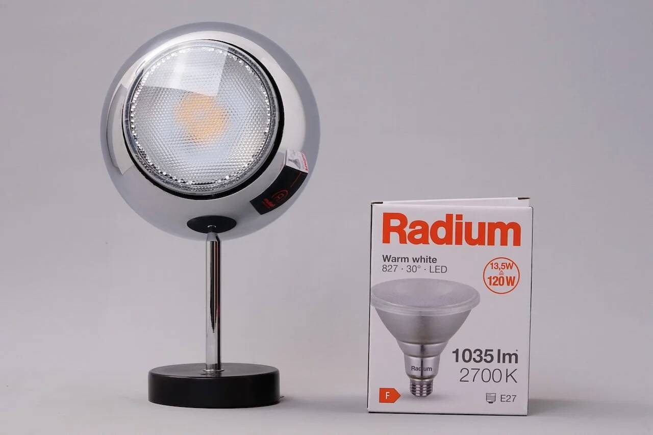 Chrome-plated ceiling lamp from Staff