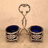 Saleron double Christofle en métal argenté