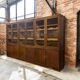 XL vintage industrial display cabinet / laboratory cabinet / cupboard
