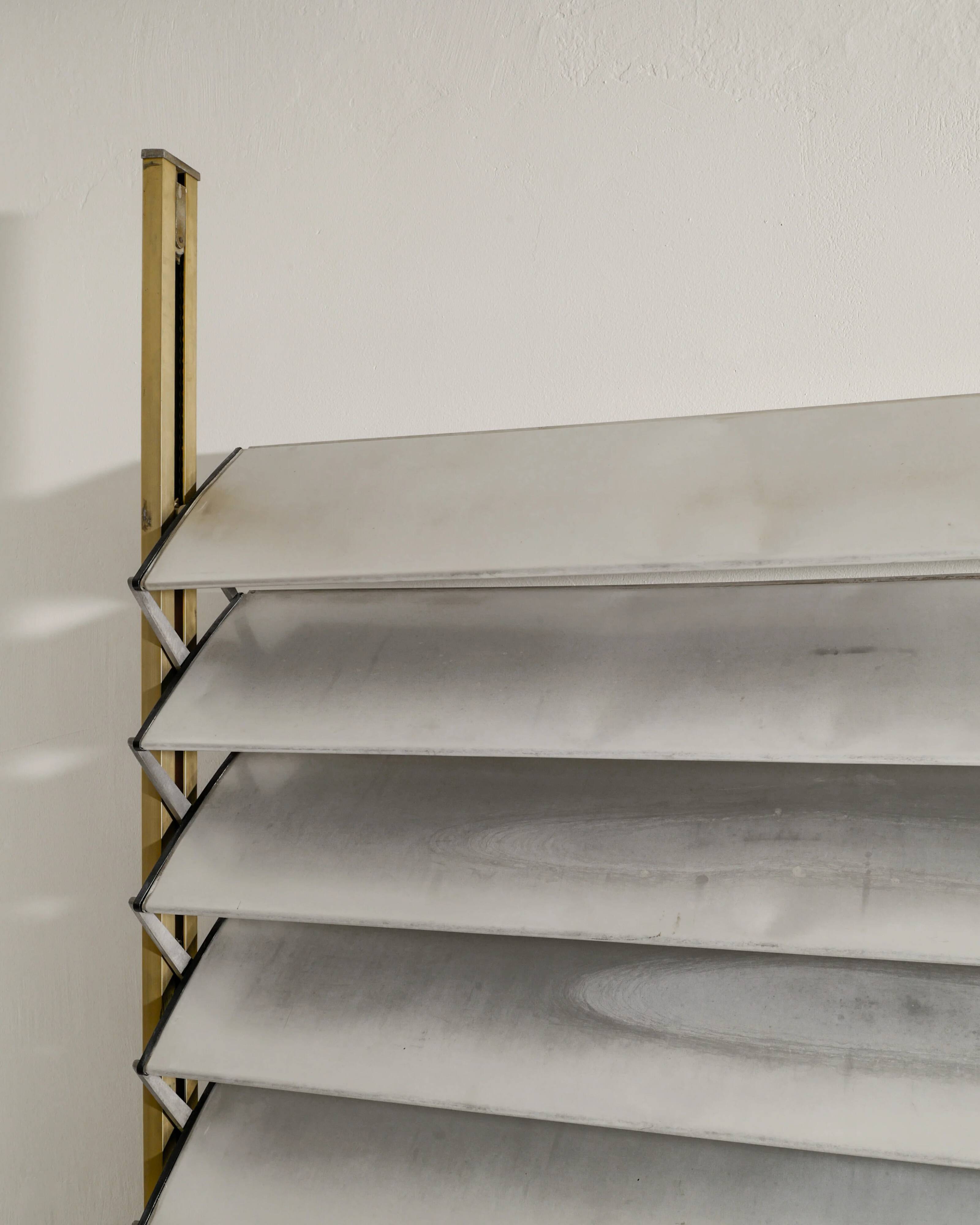 French Mid Century Jean Prouvé Aluminium Brise-Soleil Sun Shutter, 1950s