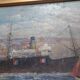 Marine , boat , entrance to the port of Marseille ( le panier )