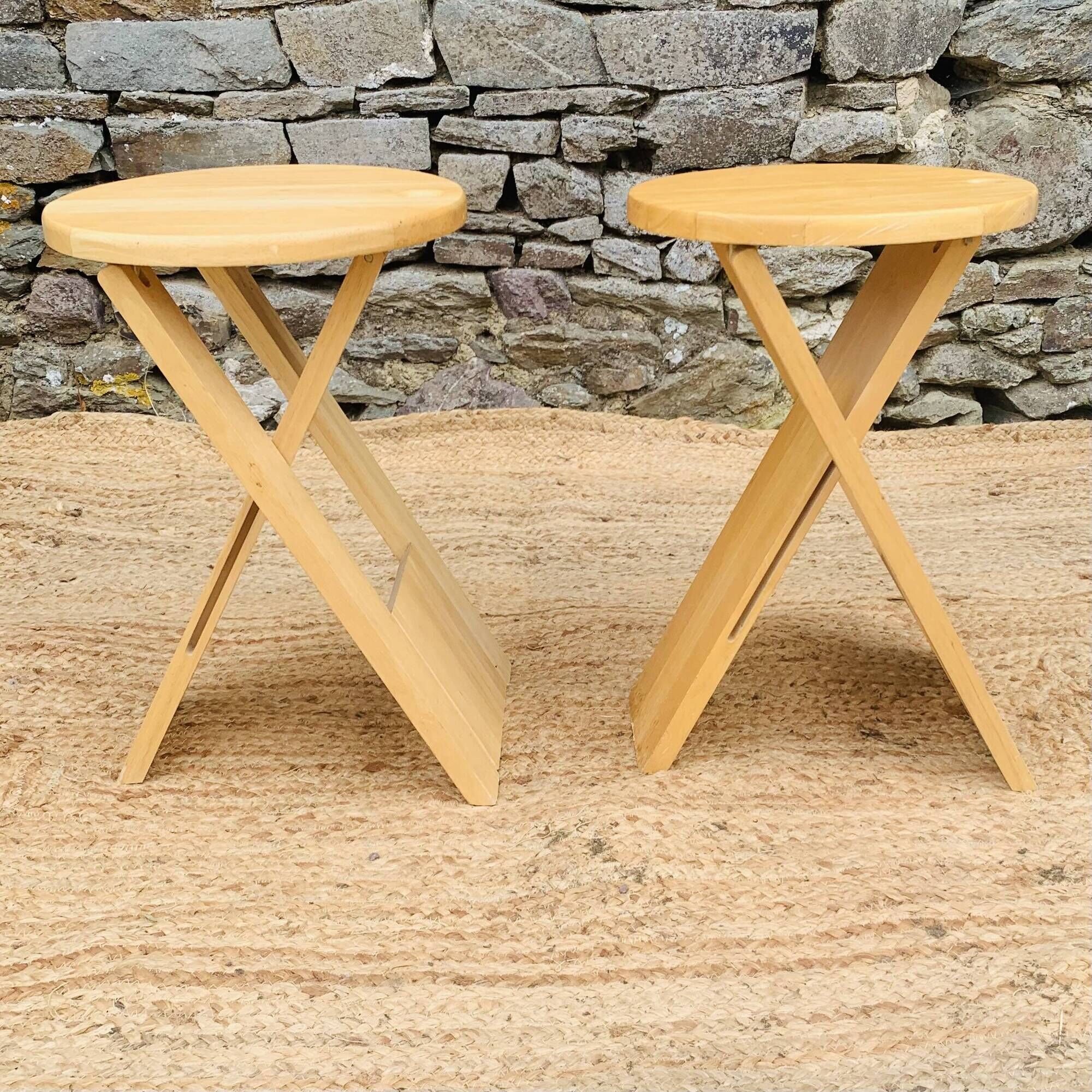 Vintage Suzy folding stools by Adrian Reed