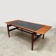 Vintage Danish design teak & tile coffee table