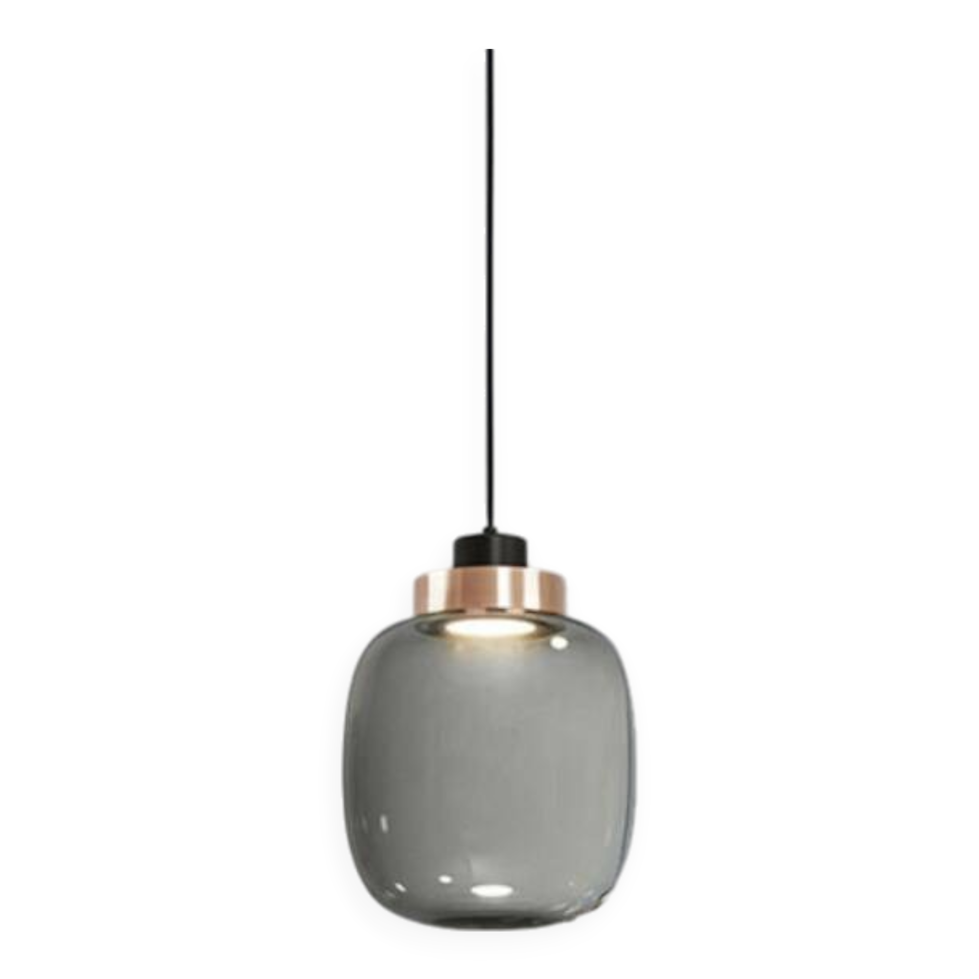 Two Legier suspensions, smoked glass