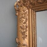 Mirror in time Golden stucco restoration 126x212cm