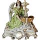 Large Paris porcelain font Golden Angel