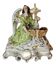 Grand bénitier en porcelaine de Paris Ange doré
