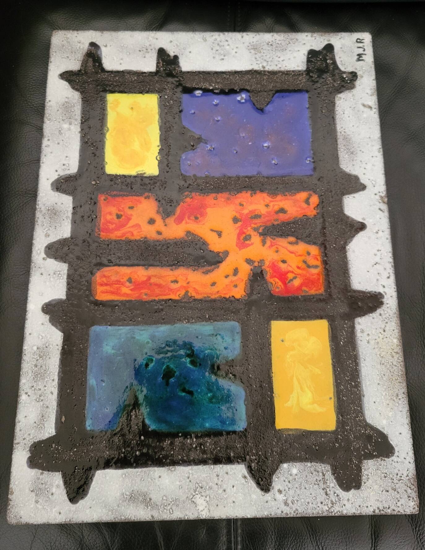 Madoura Jouver Coffee Table Wood and Ceramic Scandinavian Design France 1960