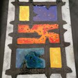 Madoura Jouver Coffee Table Wood and Ceramic Scandinavian Design France 1960