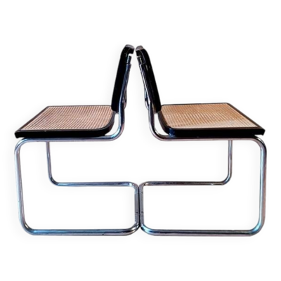 Paire de chaises B32 cesca Marcel Breuer design années 87 estampillées